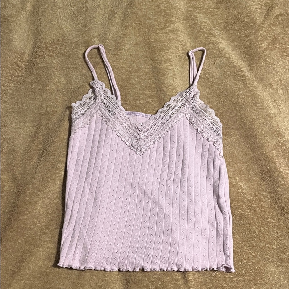 American Eagle Outfitters Light Pink Lace Cami